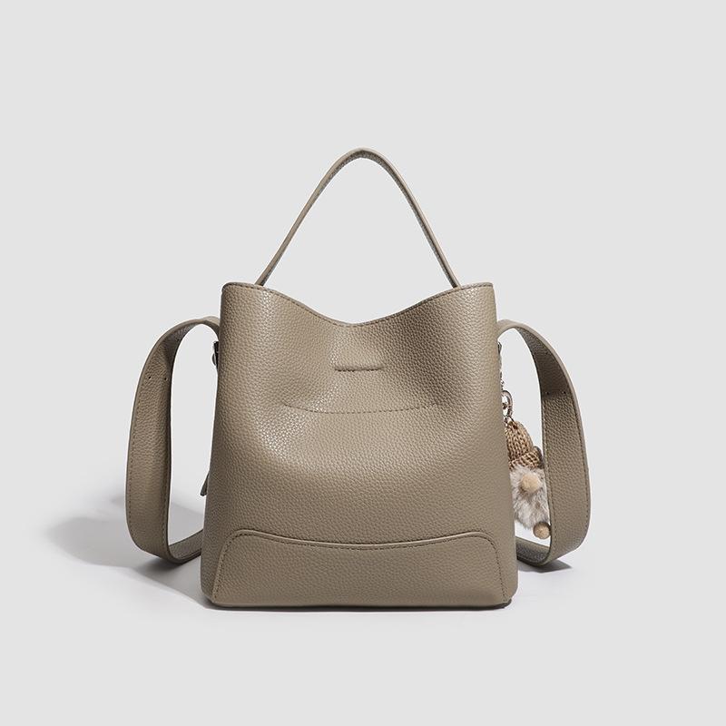 Fashionable and Simple Hand-held Bucket Bag Large-capacity Versatile Commuting Single-shoulder Crossbody Bag