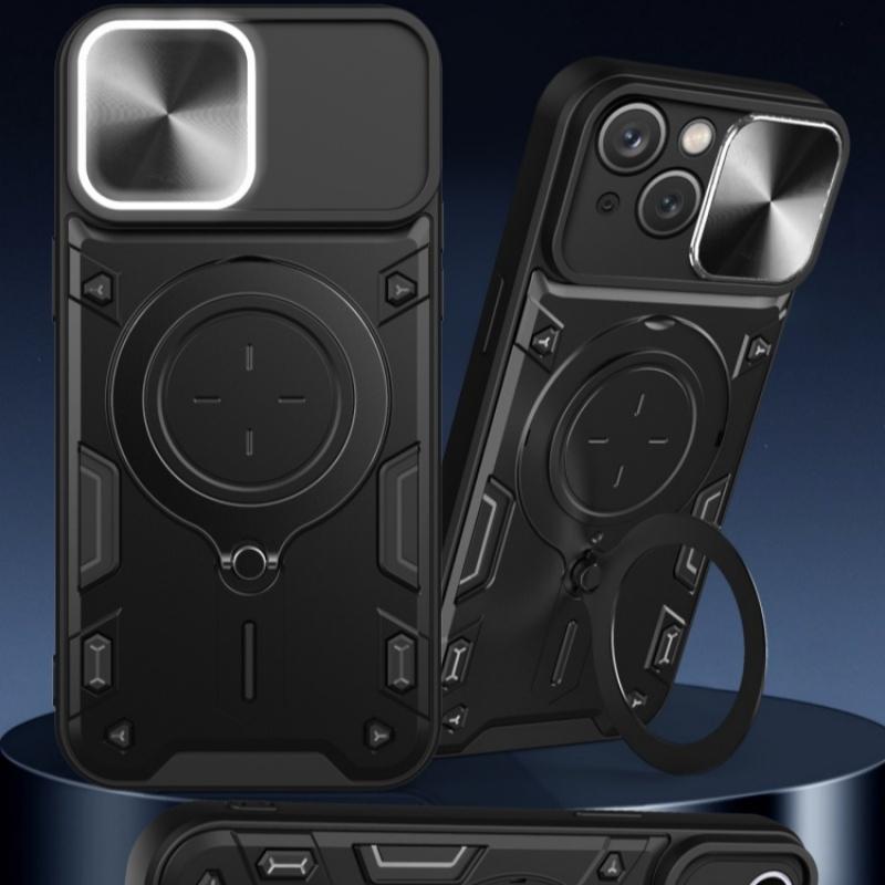 Slide Camera Lens Protector Armor Case For iPhone 16 15 14 13 12 11 XS XR Plus Pro Max Military Grade Bumpers Ring Cover