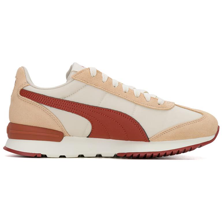 Puma R78 Nylon Retro Mode Vielseitig Langlebig Atmungsaktiv Low-Top Lifestyle Freizeitschuhe Unisex Sneaker Beige Braun 399250-06