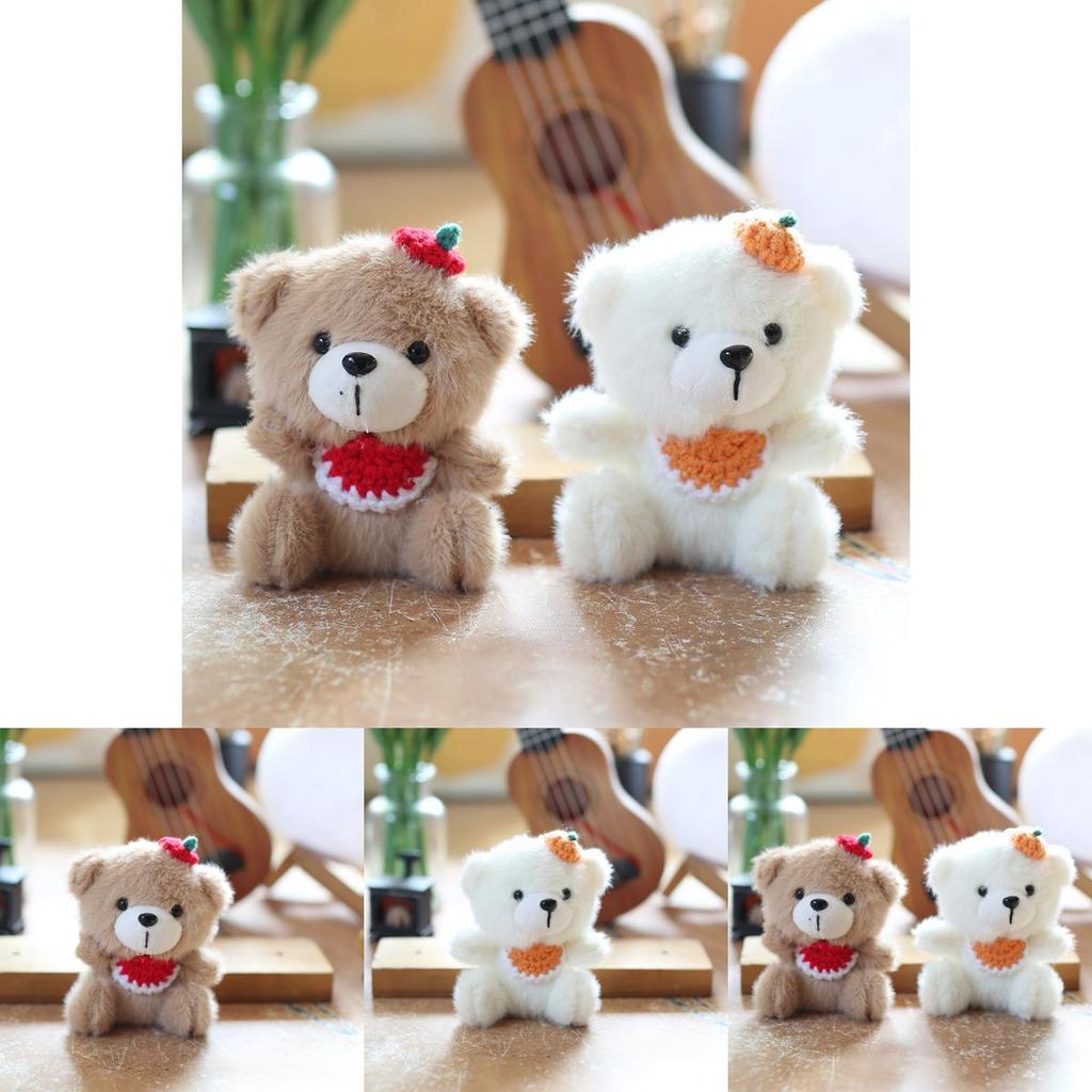 Pp Cotton Plush Bear Keychain Backpack Charm Ultrasoft Stuffed Animal Toy Gift For Kids
