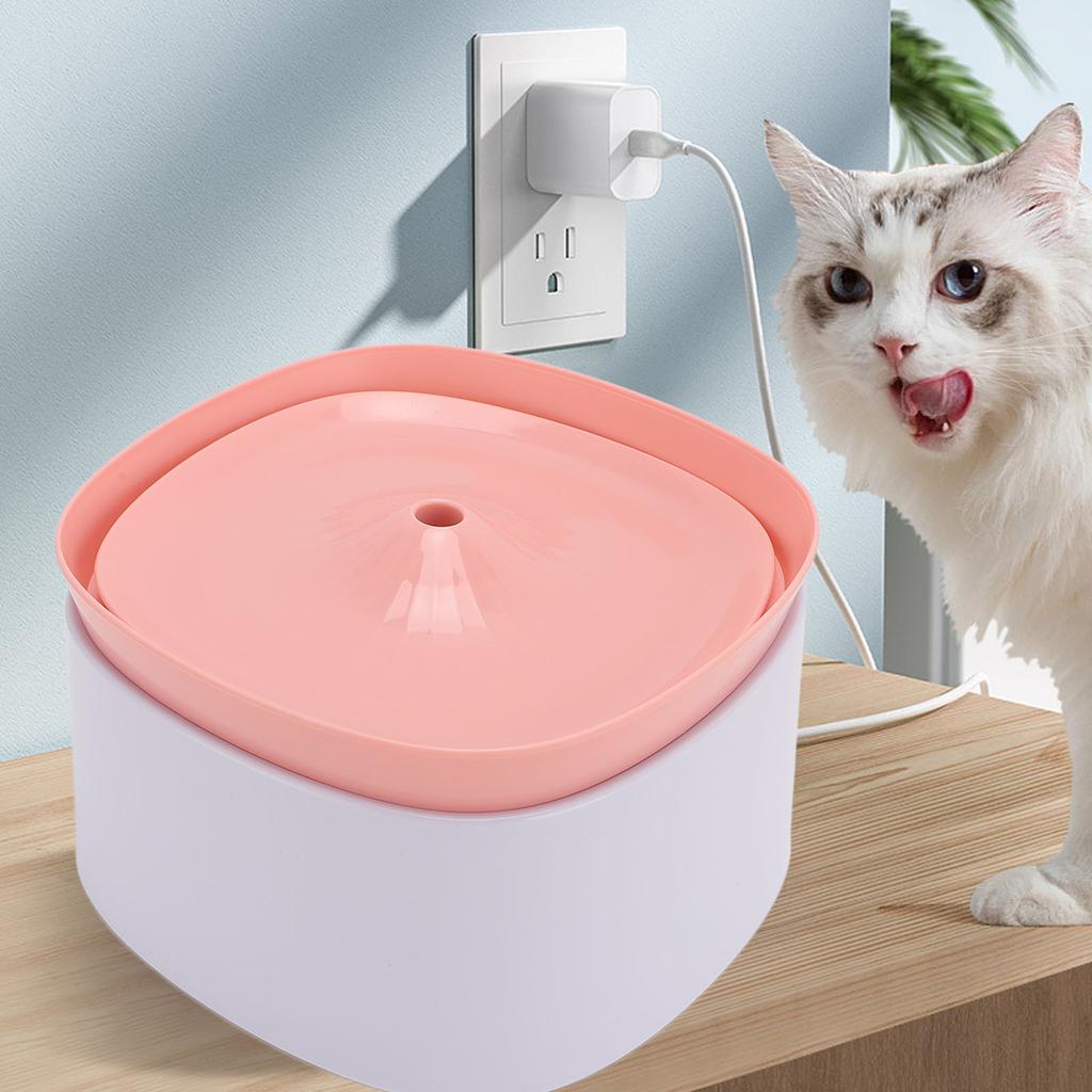 Cat Water Fountain Automatic Water Flowing Quiet Large Capacity Easy To Clean Pet Water Dispenser
