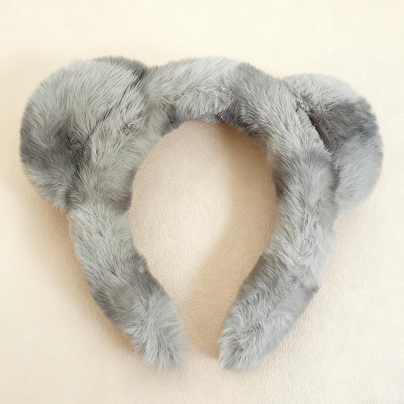 Adorable Plush Bear Headband for Women - 2025 Edition, Perfect Hair Accessory for Washing Face.