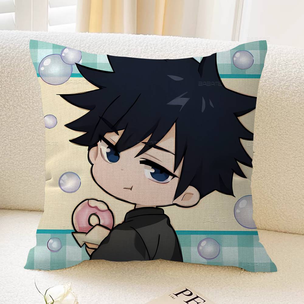 Cooler Anime Junge Megumi Fushiguro Personalisierte Kissenhülle Kinderzimmer Wilde Party Deko Kissenbezug Kind Geburtstag Dusche Geschenk