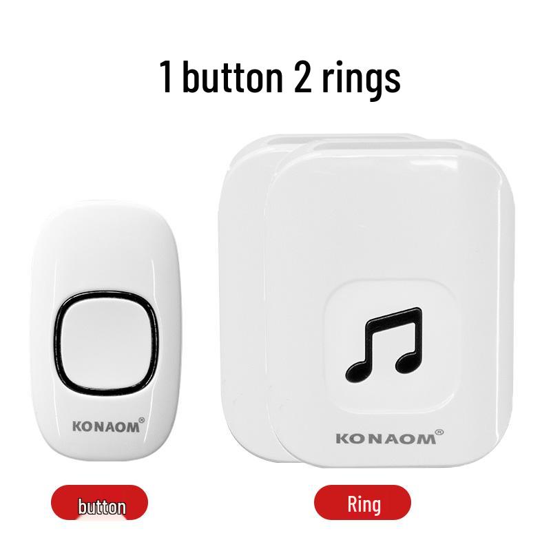 Ultra-Long Range Wireless Doorbell with Remote Control and Plug-Free Operation, Ideal for Home and Elderly Assistance.