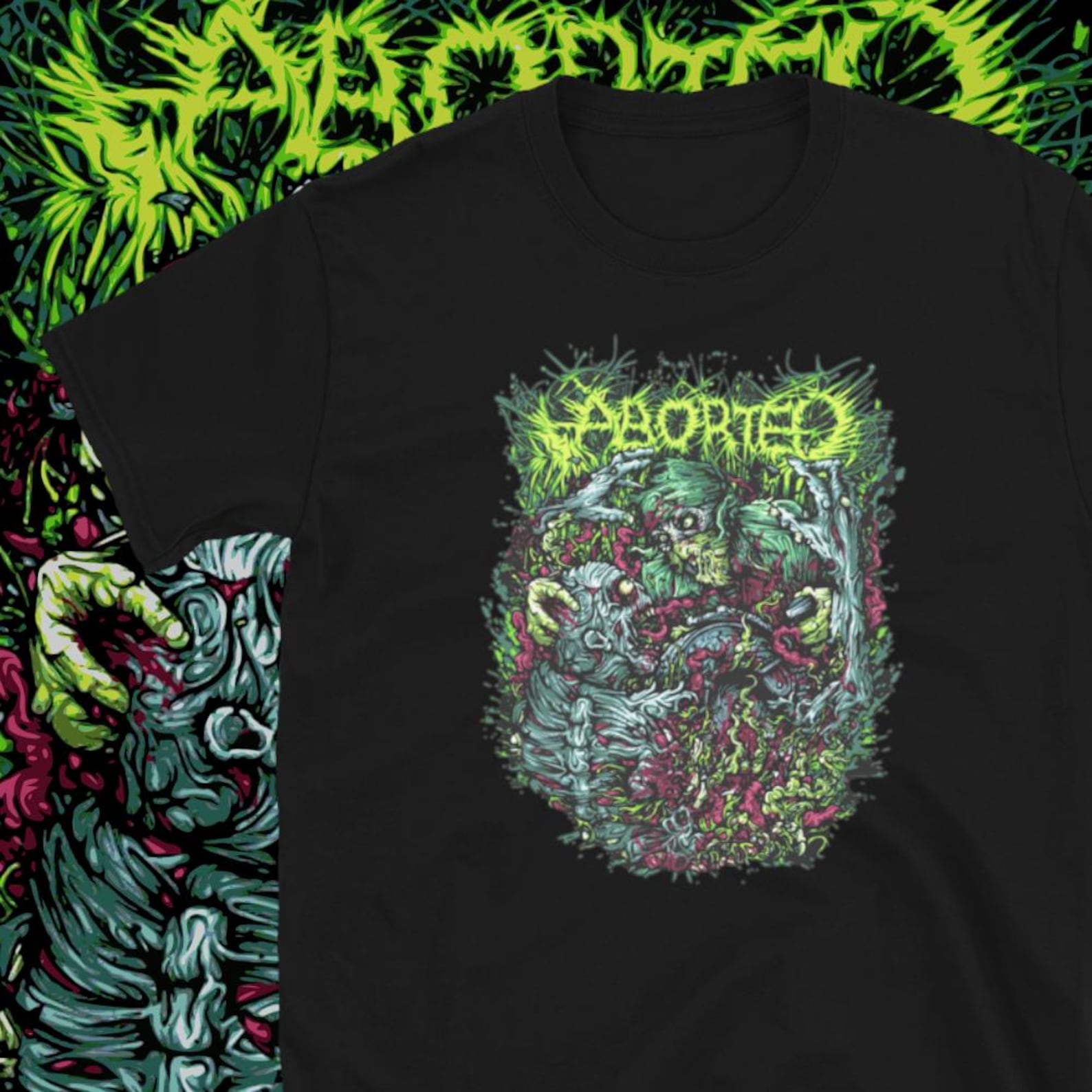 Aborted Band T shirt Vintage Heavy Metal Bands M