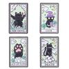 Black Cat Tarot Card Enamel Pins Gothic Mystical Cartoon Kitten Brooches Ace of Paws Lapel Badge Witchy Jewelry Gift for Friends