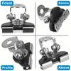 Motorcycle Car Auto Hood LED Work Light Mount Bracket Holders Stainless Steel A-Pillar Engine Cover Lamp Bar Mounting Clamp