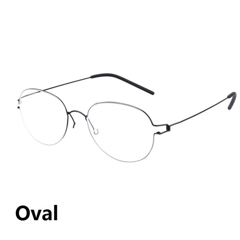 Denmark Brand Air Titanium Glasses Frames Men Thin Rim Screwless Eyewear Eyeglasses Women Morten Round Square Oval Korean Design