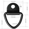 4pcs V Rings Hook Tie Down Ring Load Anchor Trailer Forged Lashing Ring of Anchor
