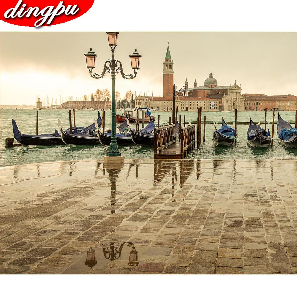 DINGPU Full Round Drill 5D DIY Diamond Painting "Flower " Embroidery Cross Stitch 5D Home Decor Gift