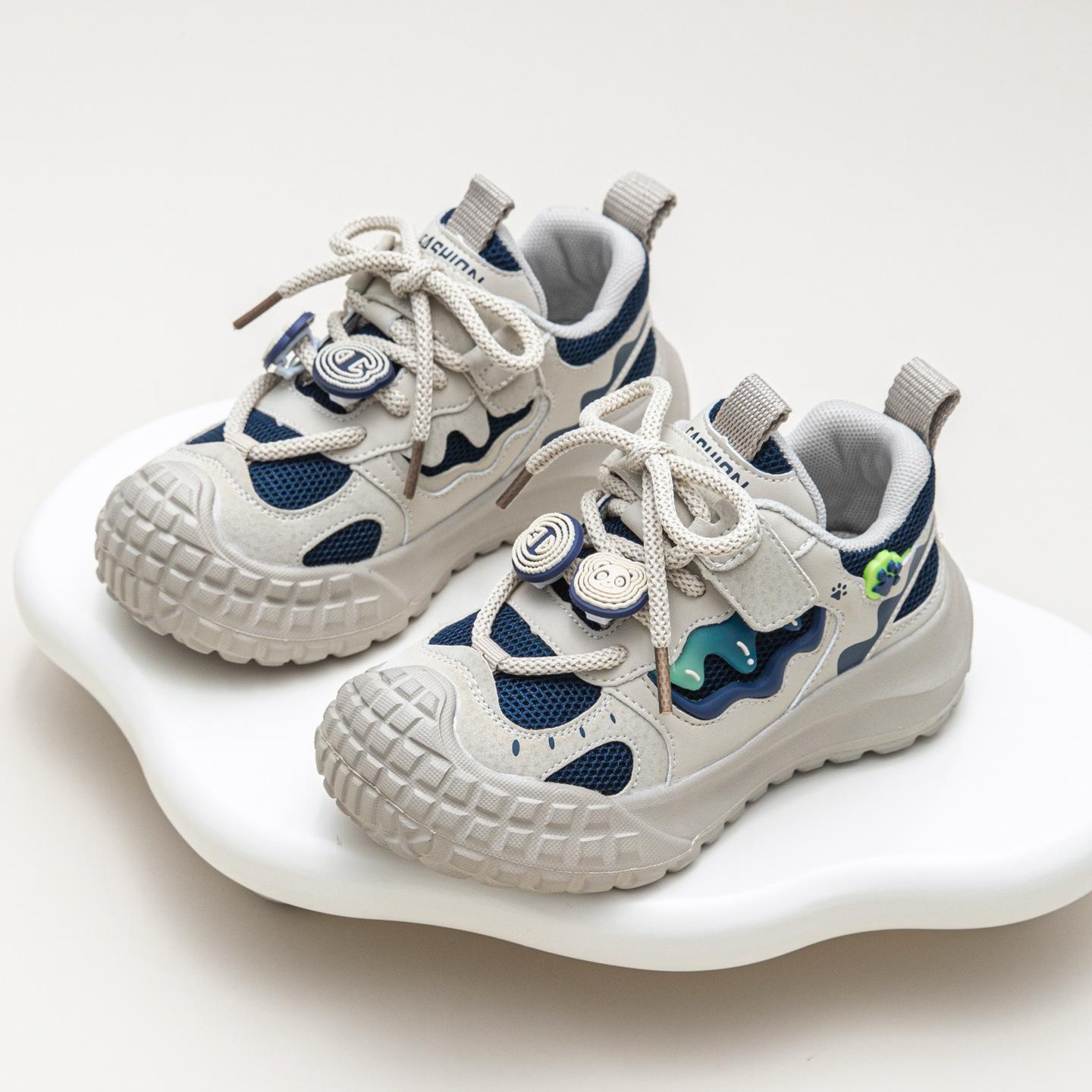 

Boys Tire Sole Sports Shoes Children s Lightweight Basketball Shoes Breathable Running Shoes Outdoor Hiking Shoes 37 бежевый