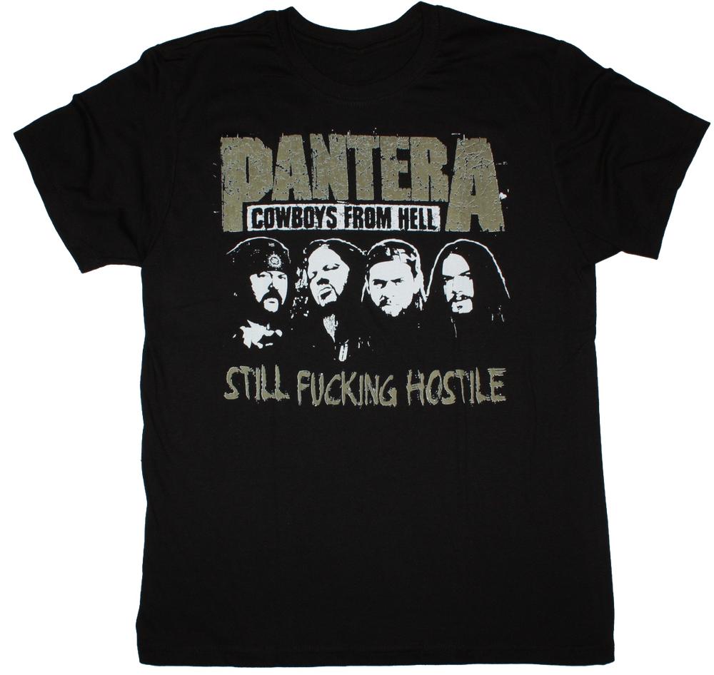 

Черная футболка унисекс Pantera Still F Cking Hostile