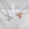 Irregular Bow Pendant Collarbone Chain Female, Japanese and Korean Version Niche High-end Design Bow Necklace