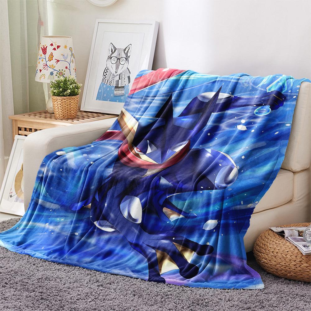 Mugen the Frog  Print Flannel Blanket, High quality Comfortable for All Seasons, Home Decor, Warmth and Comfort