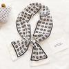 Spring and Autumn New Korean Decorative Slim Long Silk Scarf for Women, Small Neck Scarf, Ribbon Binding, Bag Strap, Headband, Winter Warm Scarf