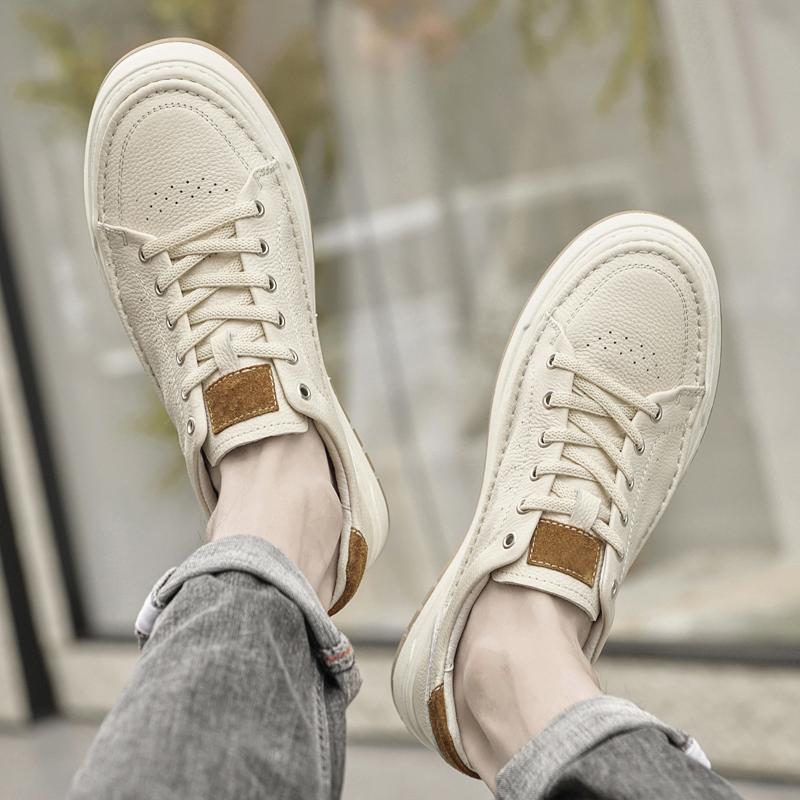 Fashion 2025 New Men's Lace -Up Casual Shoe  High -Quality  Comfortable Soft -Soled  Durable Flat Shoe  Outdoor Breathable Walking Shoes