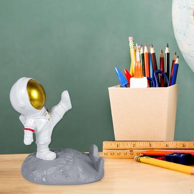 Universal Astronaut Phone Holder Spaceman Stand ,Desktop Bracket Resin Sculpture for Office and Home