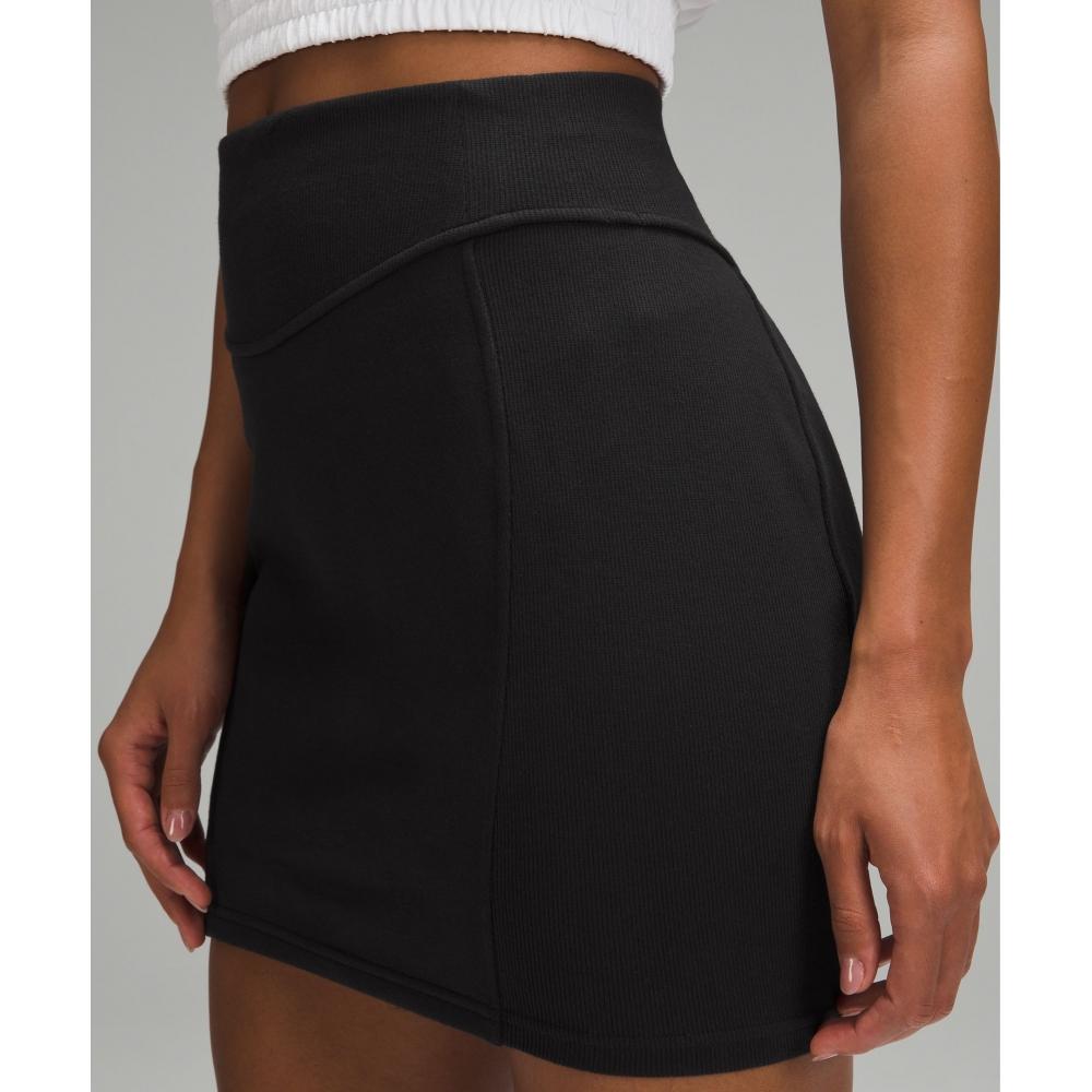 Lululemon Scuba High Rise Mini Skirt Black
