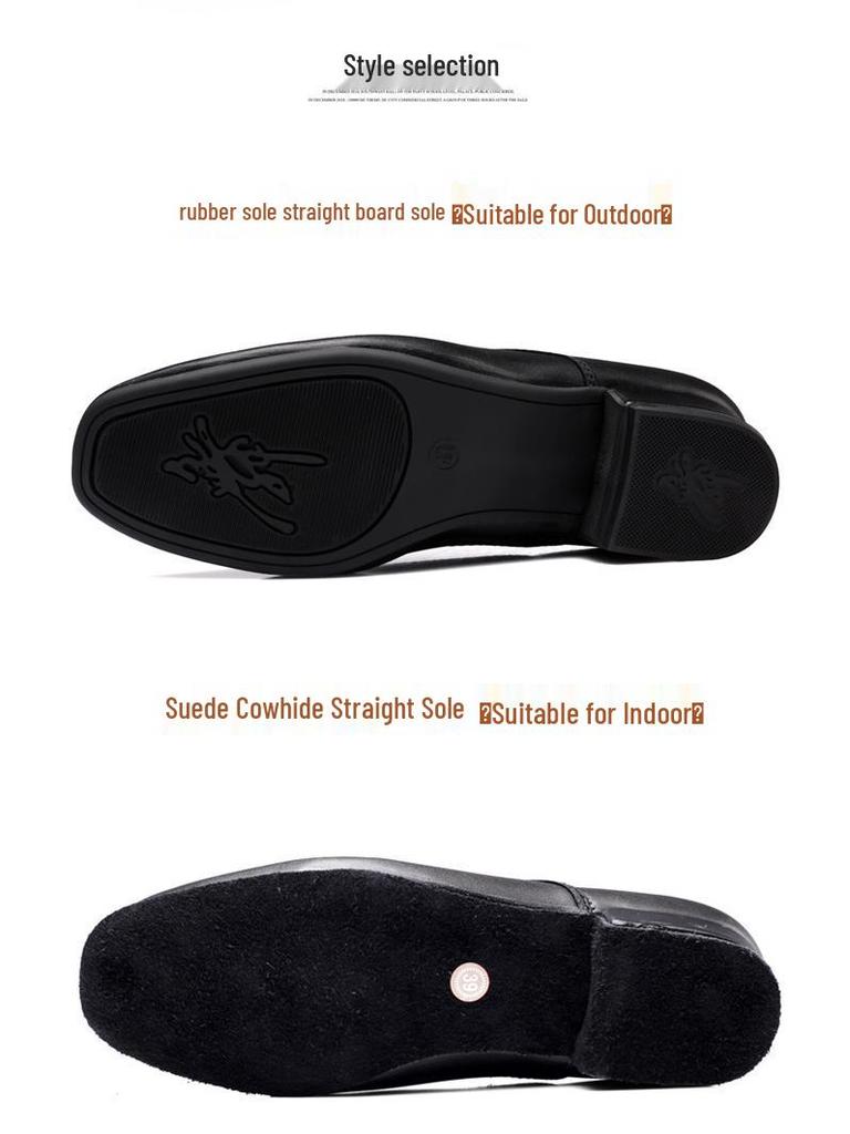 Men's Modern Soft Sole Latin Dance Shoes - Adult Square and Standard Dance Footwear