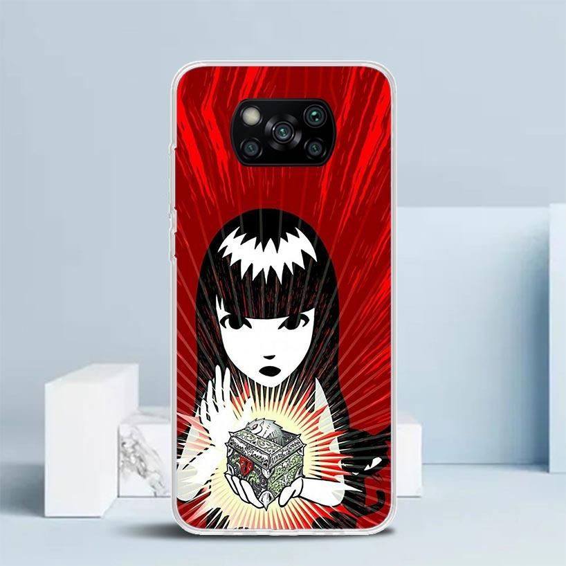 Comics Emily The Strange Soft Cover for Xiaomi Poco F7 Ultra X7 X6 X5 Pro M7 Phone Case Redmi 15 15C 13 13C 12 12C 10 10C Print