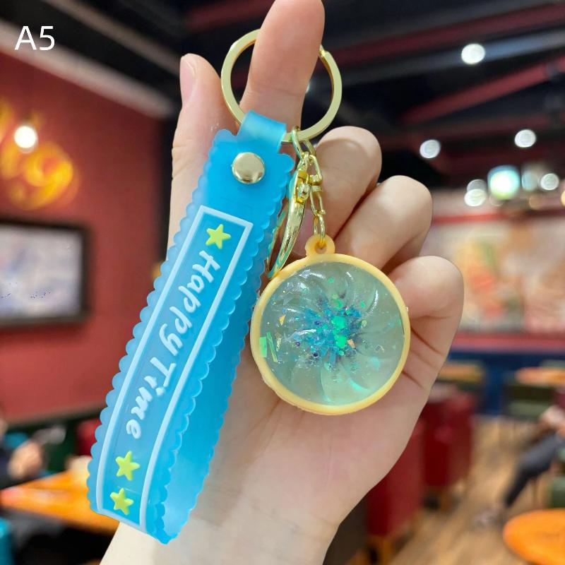 1 Pcs Glowing Keyboard Keychain Funny Dumpling Fidget Pendant Sensory Stress Relief Keyring For Party Favors