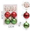 Plastic Christmas Baubles 6cm Christmas Tree Hanging Baubles  Holiday Home Decor
