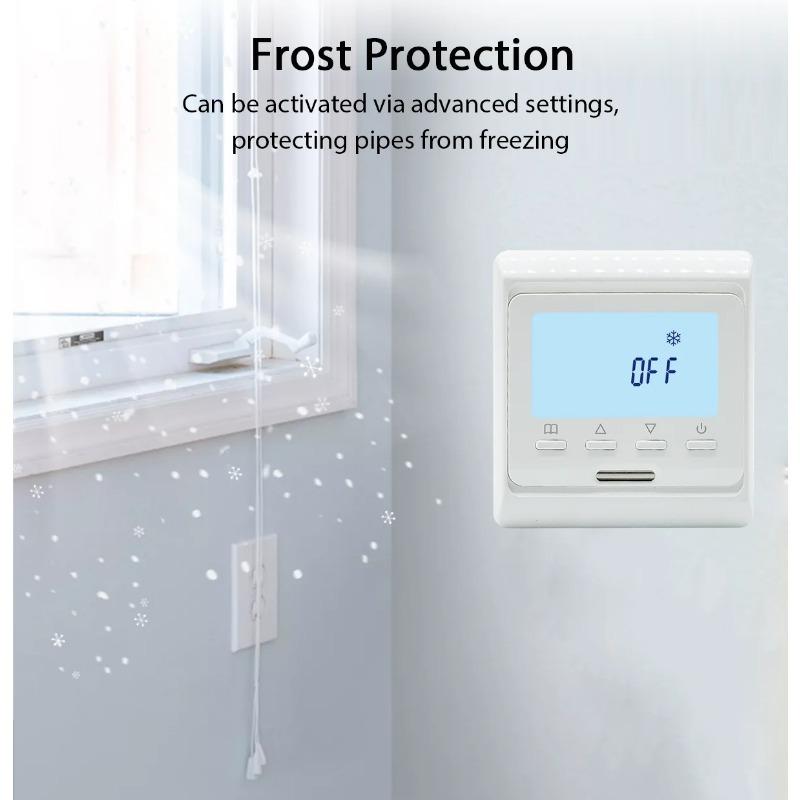 2025 New WiFi Programmable Thermostat Hot Floor 220V 16A Electric Home Floor Heating Temperature Controller APP Remote Control
