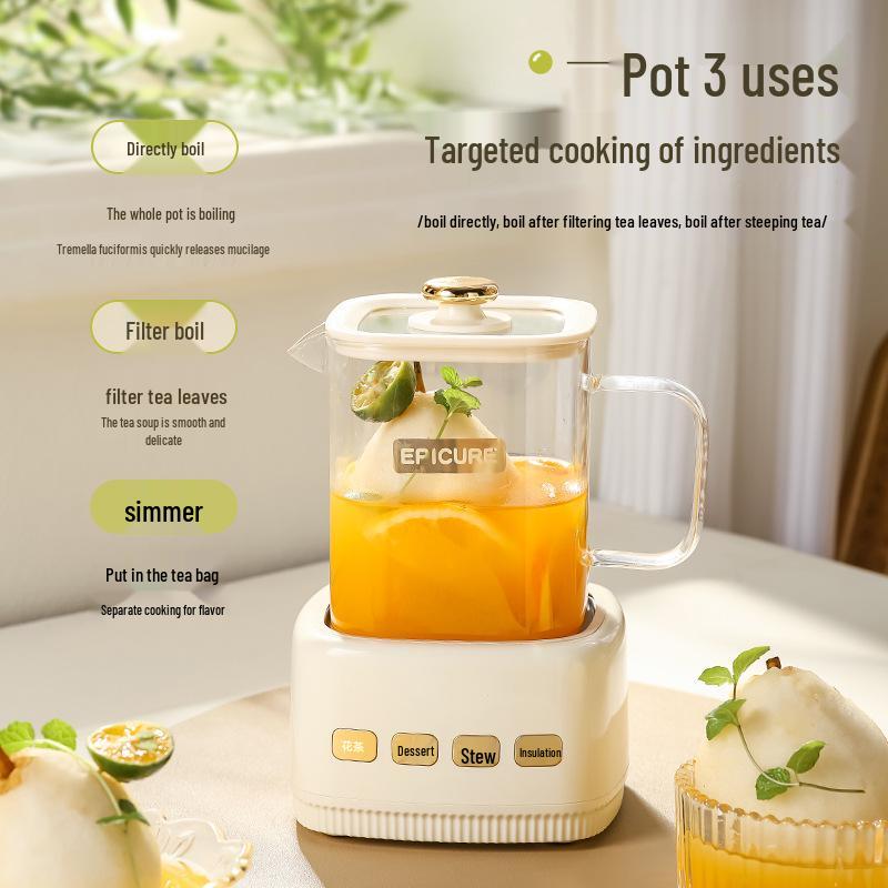 Wow Multifunctional Mini Glass Teapot: Automatic & Convenient for Home and Office