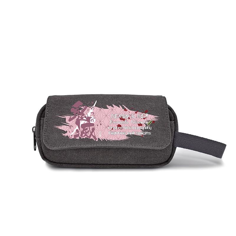 Anime Demon Slayer Čepel Pouzdra na tužky Studentské školní potřeby Držák na tužky Kreslená peněženka Dárek Kosmetická taštička