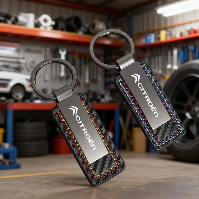 ATI3 Leather Car Key Chain Ring Keychain For Citroen C3 C6 C4 C2 C1 2CV VTS DS3 DS4 DS5 RD3 Cross Berlingo Xsara Grand Picasso Jumper