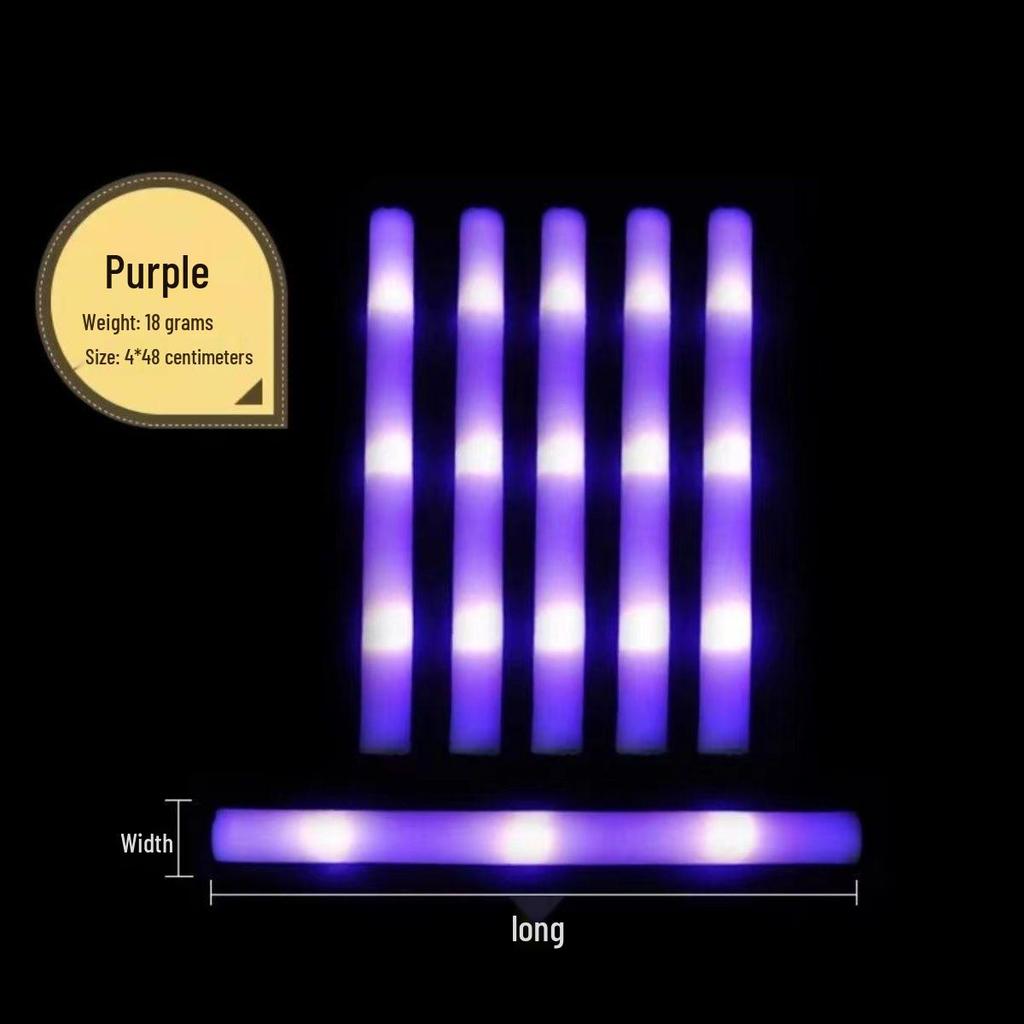 Seven-Color LED Foam Glow Stick for Concerts and Festivals