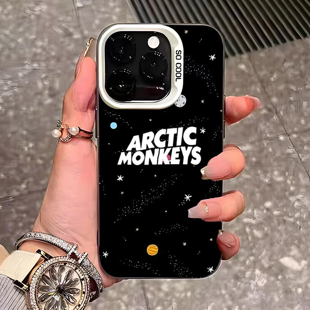 

Fashion Arctics Monkeys Phone Case For IPhone 17 Pro Max 16 15 14 13 11 12 Mini Xs Xr 8 Plus Se Color Silver Cover iPhone17 Pro