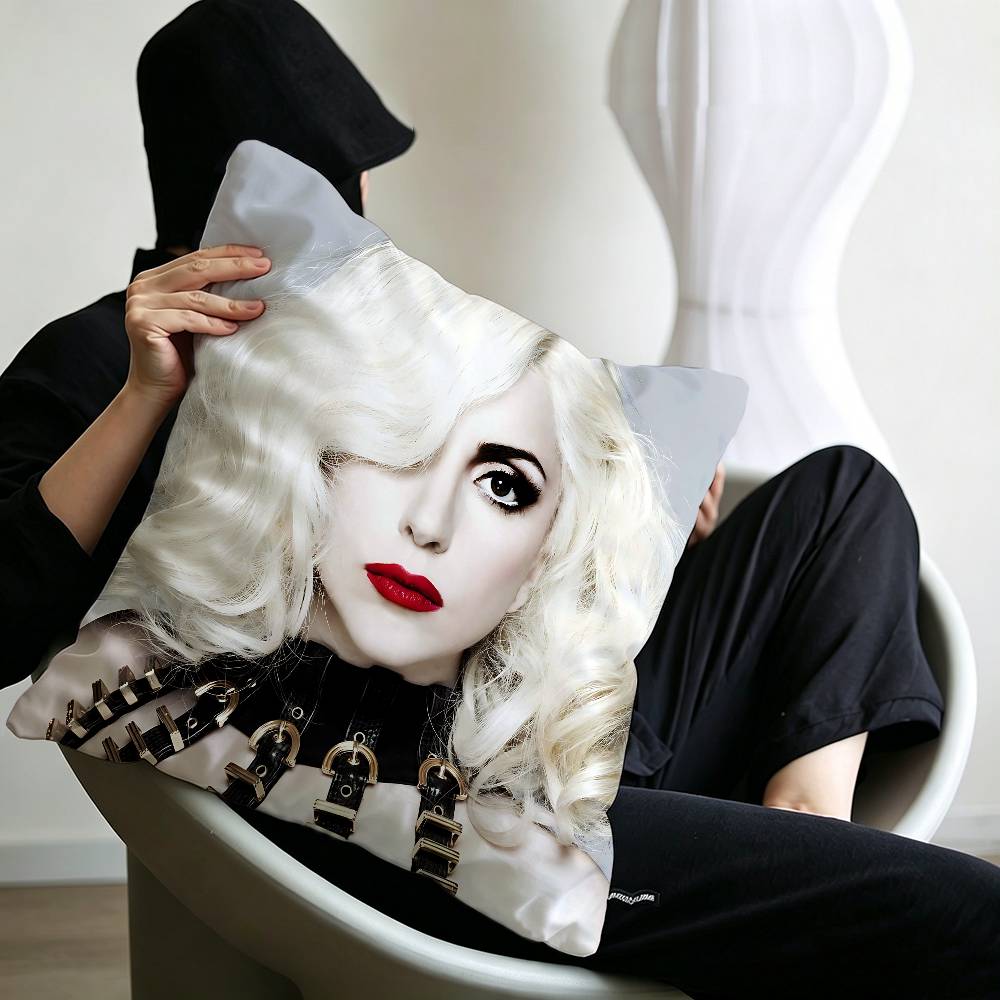 Singer L-Lady G-Gaga Cushion Cover Polyester Sofa Cushions Decorative Throw Pillows Home Decoration Pillowcover