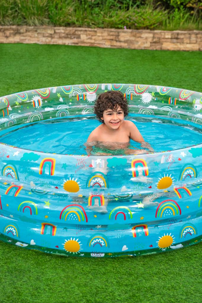 Bestway Rainbow Splash Kids Diameter x 53cm Height Pool, 51048, 1.70m