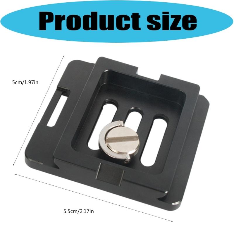 Aluminum Quick Release Plate with 6 AntiSlip Feet Pad for Tripod Ball Head Tripod Adapter Plate For Arca Tripods