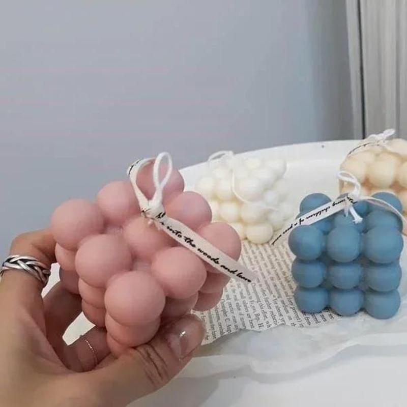 Christmas Candles Mould Handmade DIY Candles Mould Wax Plaster Candle 3D Silicone Soap Mold Scented Aromatic Candles Home Decor