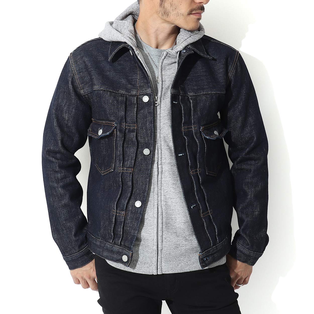 

Kojima Jeans 21oz Denim Type XXL Jacket, 2, Men s, Indigo,