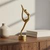 Scultura Ballerina di Balletto Artigianato in Resina Statuetta Ballerina Statua Astratta Elegante per Ginnasti,