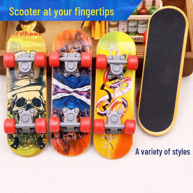 Экстремальная игрушка-скейтборд для пальцев 14 см - Большой самокат для пальцев для фингер-дэнса и спорта