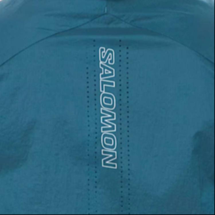 Salomon Sense Aero Wind Vest Round Neck Letter Print Zipper Design Slim Fit Sleeveless Top Men tops Deep-Sea-Blue LC2191300