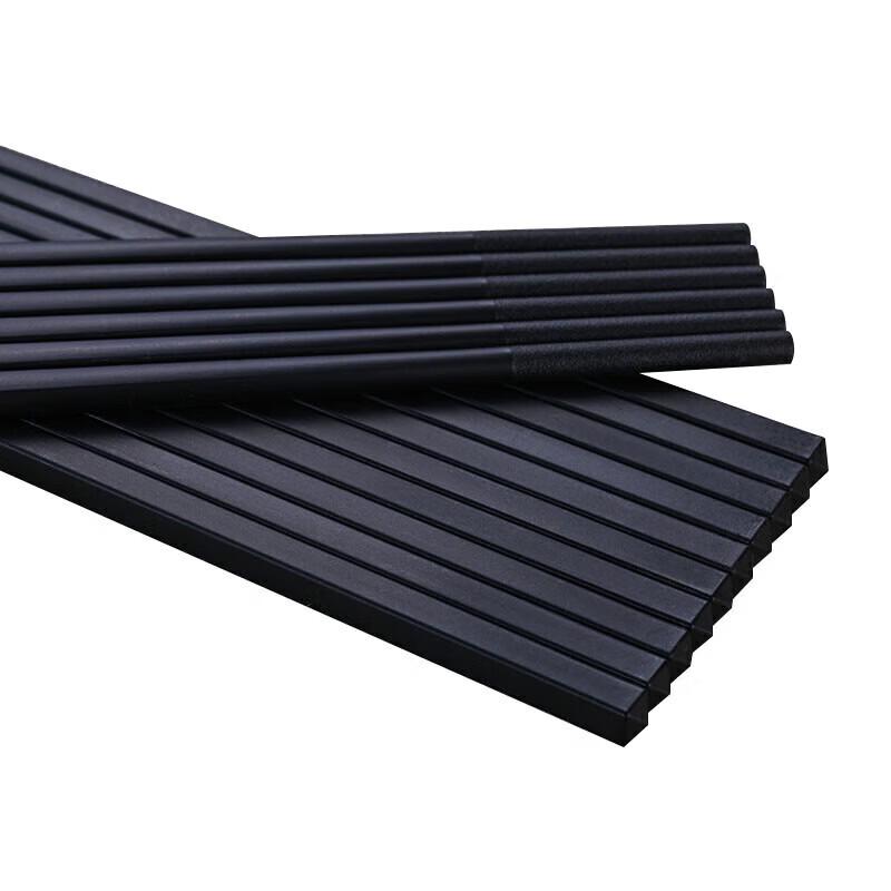 Black Frosted Alloy Chopsticks