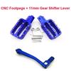 Cnc Footpegs Foot Rest Pegs + Folding Gear Shifter Lever For Crf50 Xr50 Pw50 Pw80 Klx110 Ttr50  Dirt Bike Pit Bike