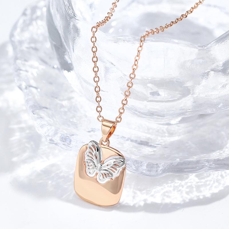 Colliers avec pendentif papillon pour femmes, chaîne de personnalité, bijoux