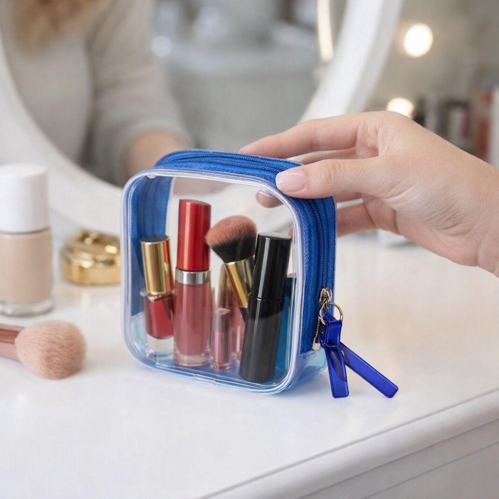 New PVC Transparent Cosmetic Bag Waterproof Storage Storage Bag Large Capacity Makeup Beauty Case for Women & Men