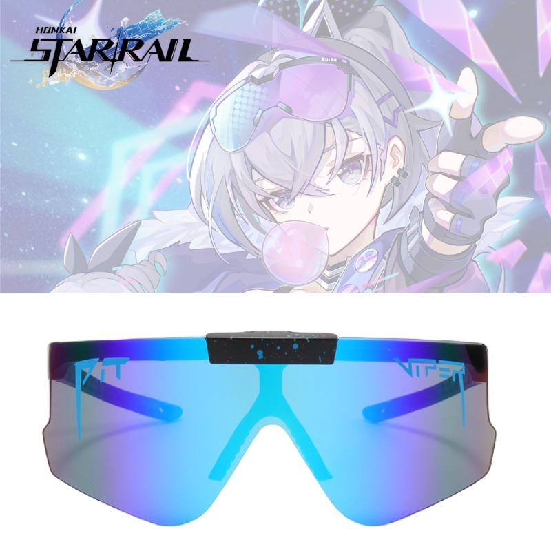 Trendy Game-inspired Eyeglasses For Anime Cosplay Blue Color