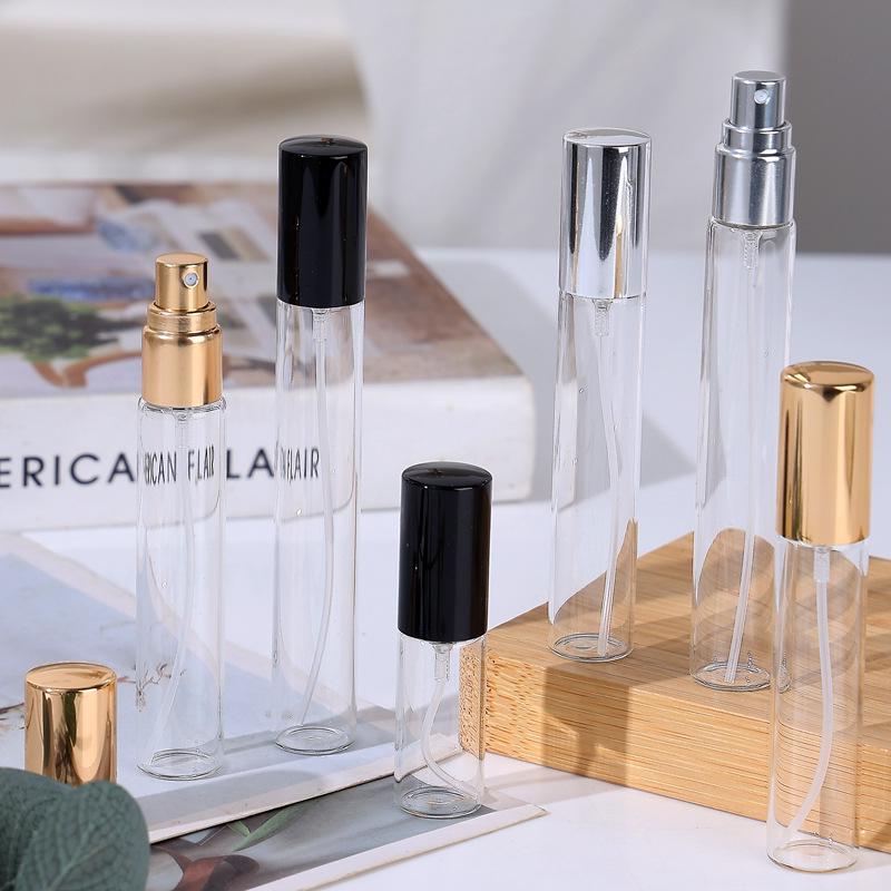 Transparent Glass Travel Spray Bottle for Perfume or Sunscreen 