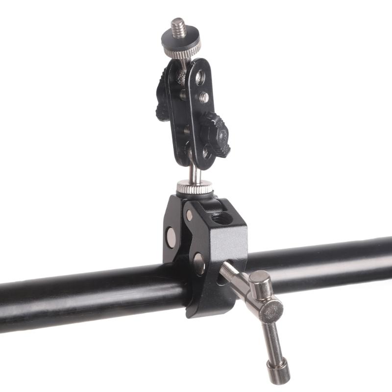Heavy Duty Aluminum Alloy Super Clamp For Action Camera LED Light Microphone Stand And Photography Equipment