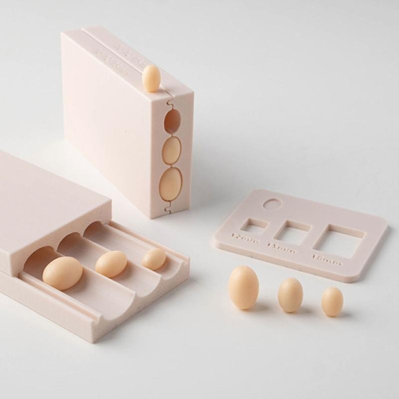 Polymer Clay Shaping Mold for Jewelry Making, Oval Raised Texture Tool with Guide Plate and PLA Three Channel Body, 2 Set Craft Kit