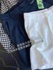 In Blue: High Waist Tencel Linen Bermuda Shorts – Loose Casual A-line Wide Leg Design