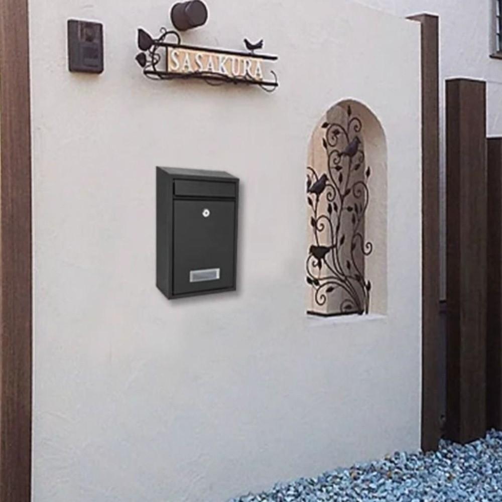 Iron Tinplate Letter Boxes Safe Locking Metal Email Suggestion Box Large Mail Drop Box  Garden